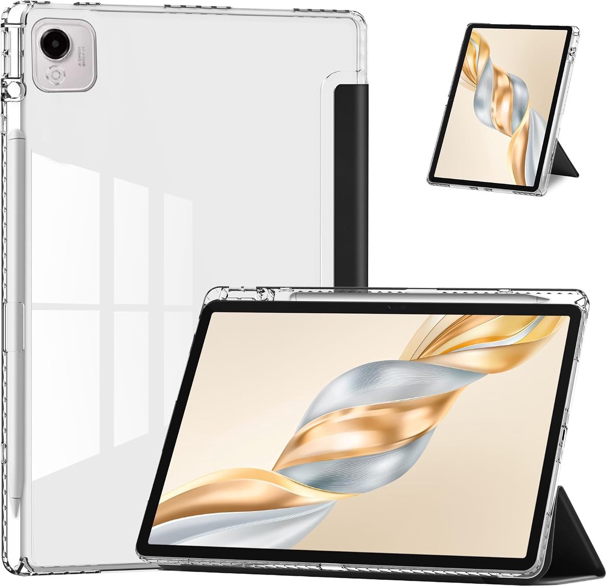 FDHYFGDY Honor Pad X9a Protective Case, Ultra-Thin and Shockproof, Y-Fold Design, SmartWake/Sleep, with Pen Holder - ShopVlot