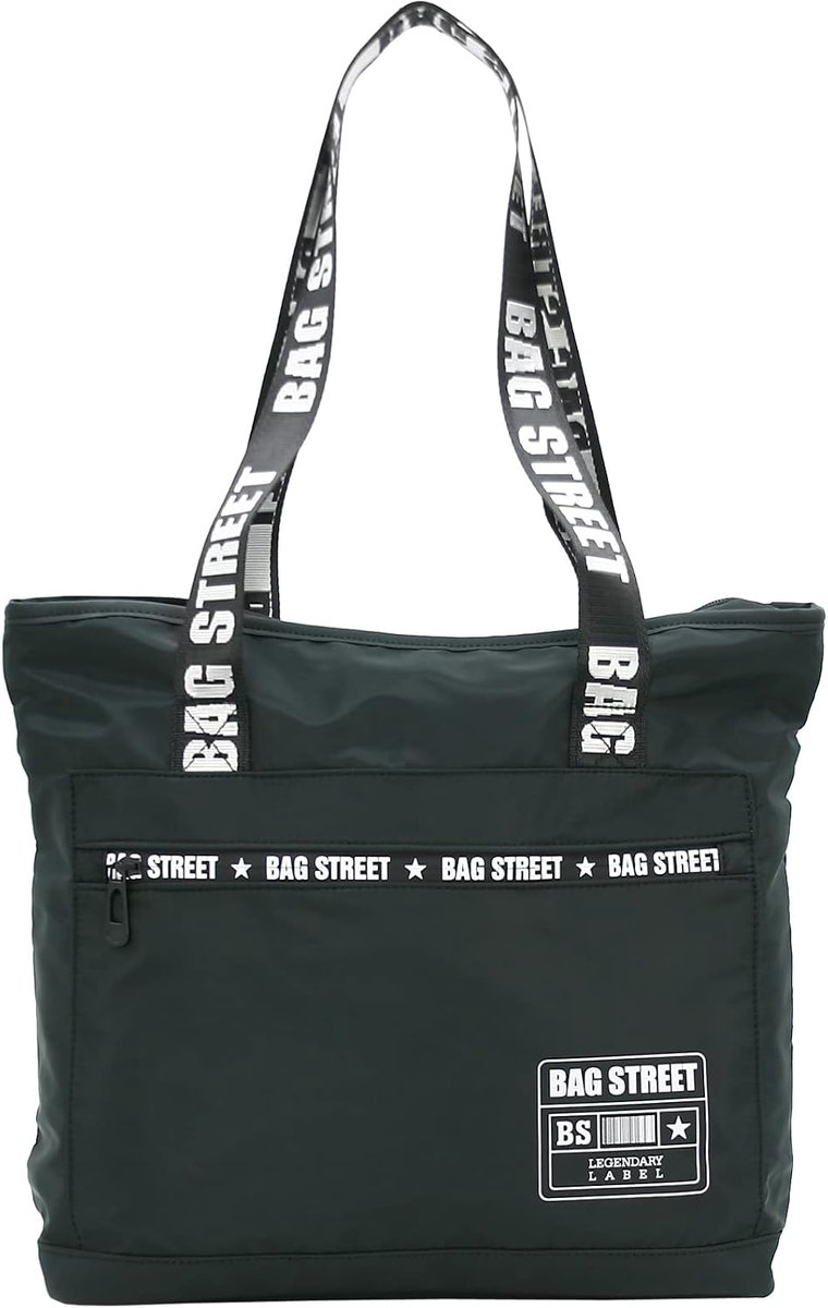 BAG STREET Nylon Shoulder Bag - Large Lightweight Shopping Bag - ShopVlot