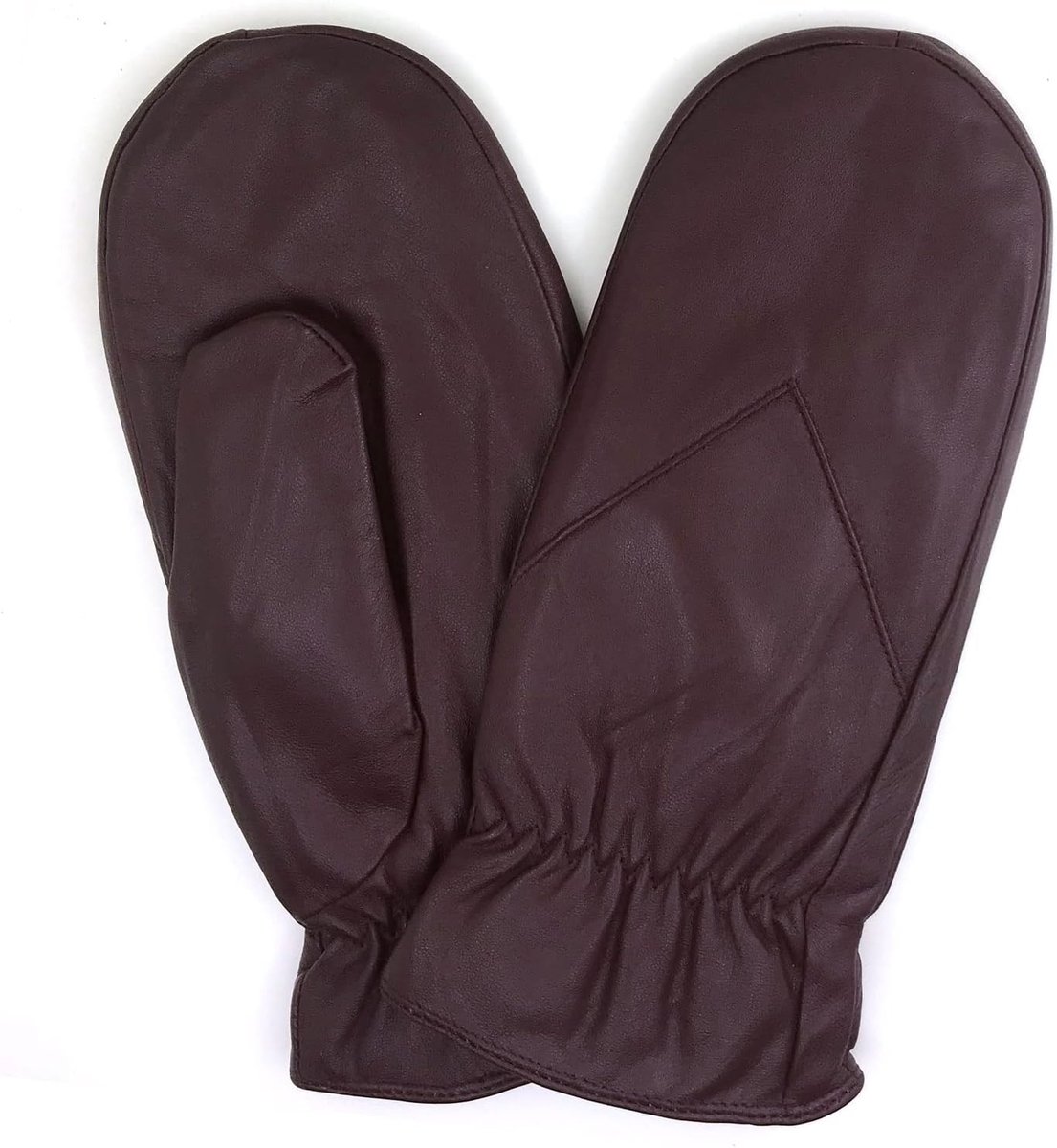 Ladies Lambskin Mittens Gloves Thick Fleece Lined - ShopVlot
