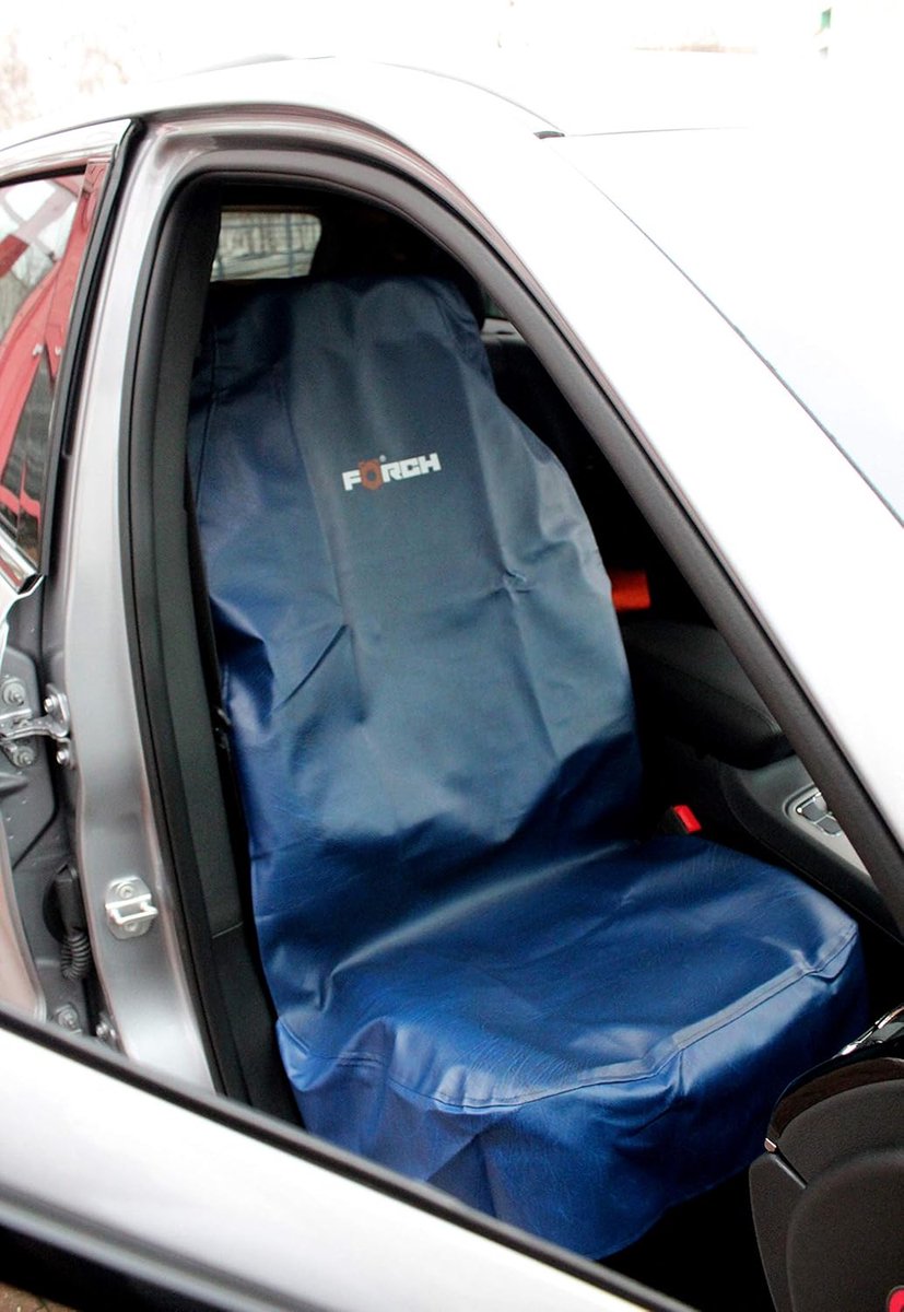 Autostoelhoes - Blauwe kunstlederen bekleding - Waterdicht - Bescherming voor passagiers - ShopVlot