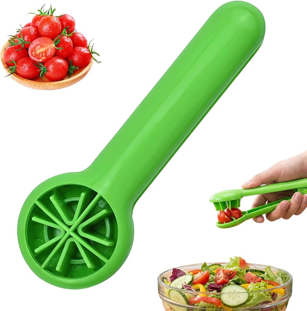 Fruit Cutter, Grape Cutter, Fast and Even Slicing, Simple Pressure Control, For Grapes and Tomatoes, Sturdy ABS - ShopVlot