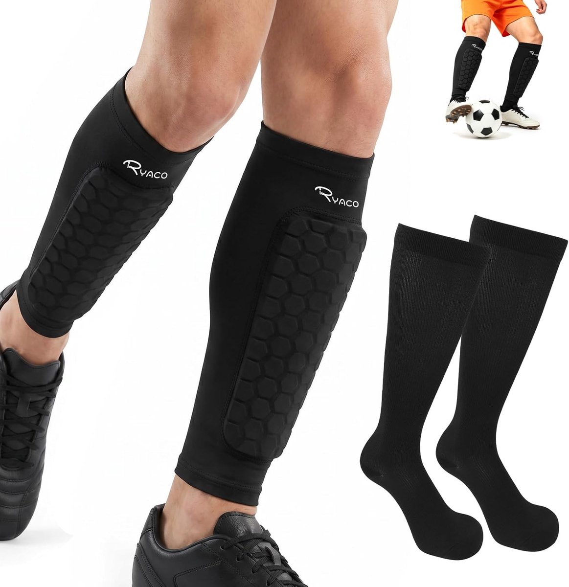 RYACO Voetbal scheenbeschermers, M - ShopVlot