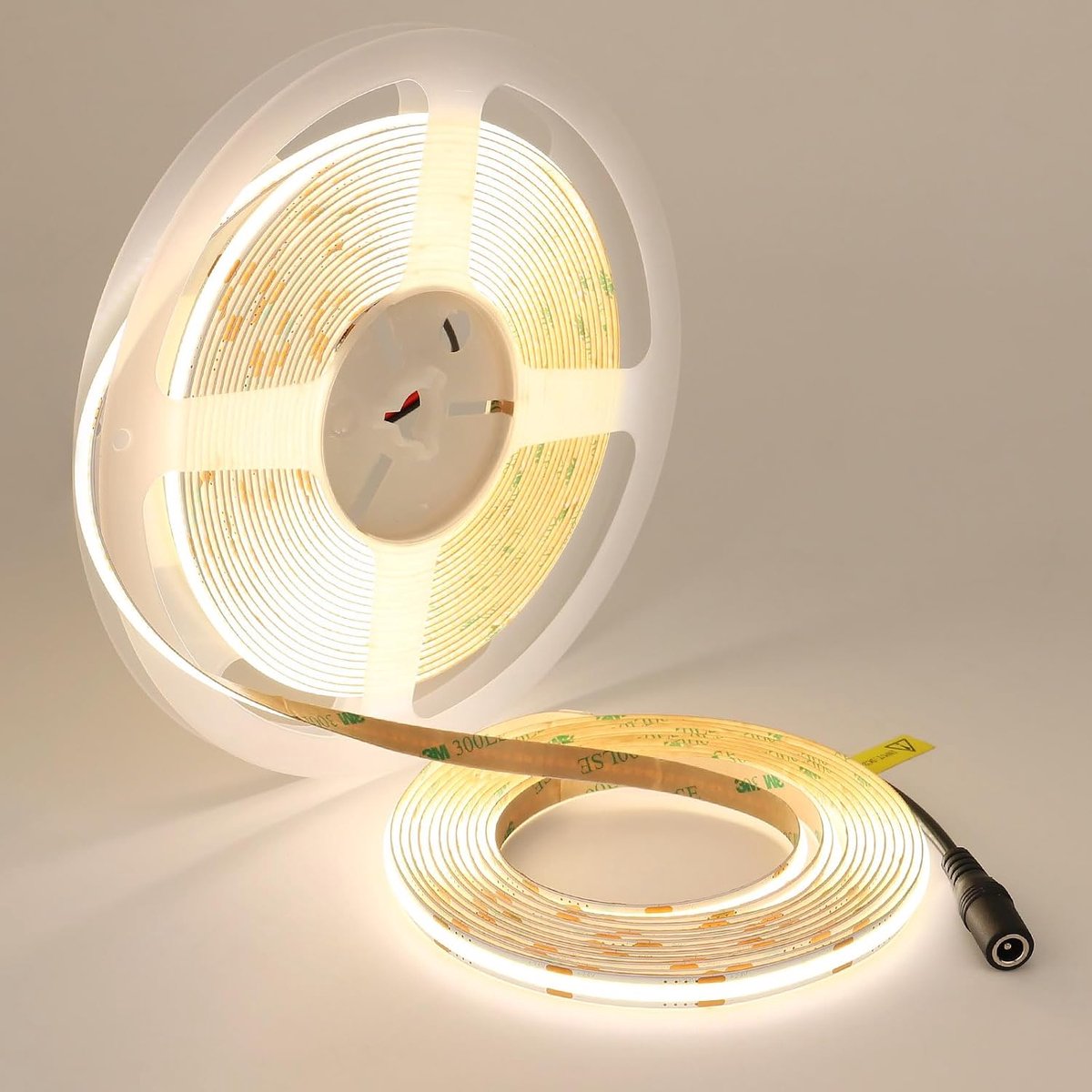 TOPAI 24V COB LED Strip 10M Natural White 4000K 384LEDs/M Super Bright CRI>90 Non-Waterproof Indoor Cuttable Dimmable - ShopVlot