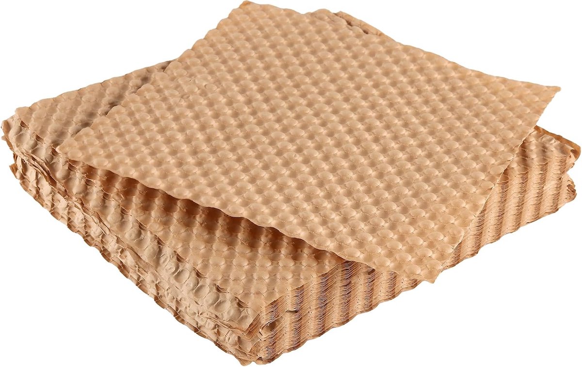150 stuks kraftpapier bubbelvellen 29 x 30 cm verpakkingsmateriaal bruin 80 g kraftpapier, bekledingsmateriaal voor - ShopVlot