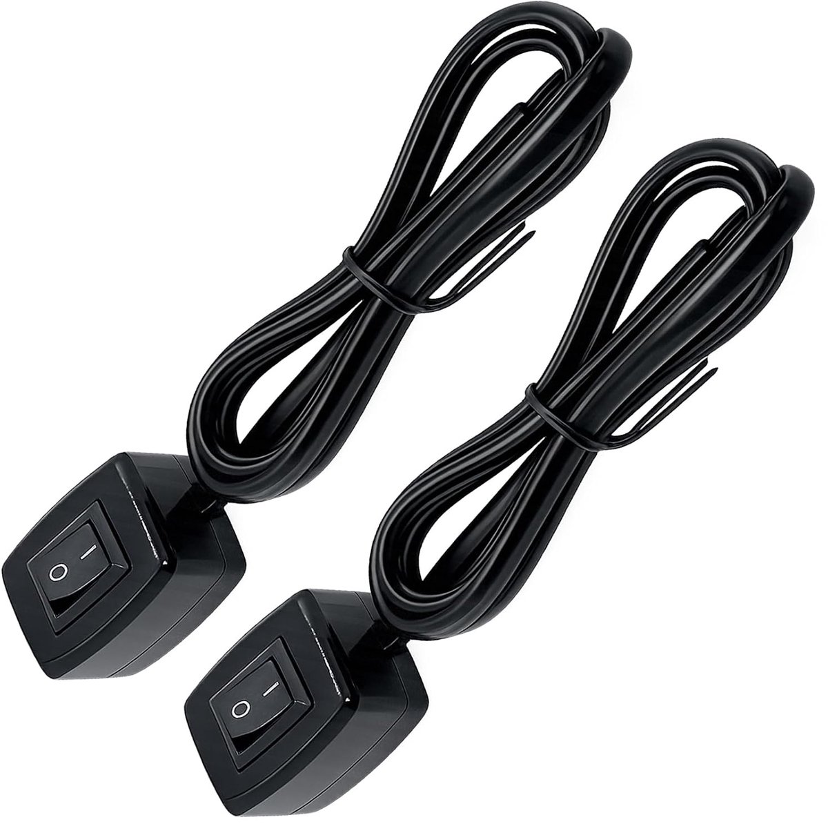 Schakelaar 12 V met kabelset – 2 stuks tuimelknoppen met 75 cm kabel, perfect voor eenvoudige schakelingen in - ShopVlot