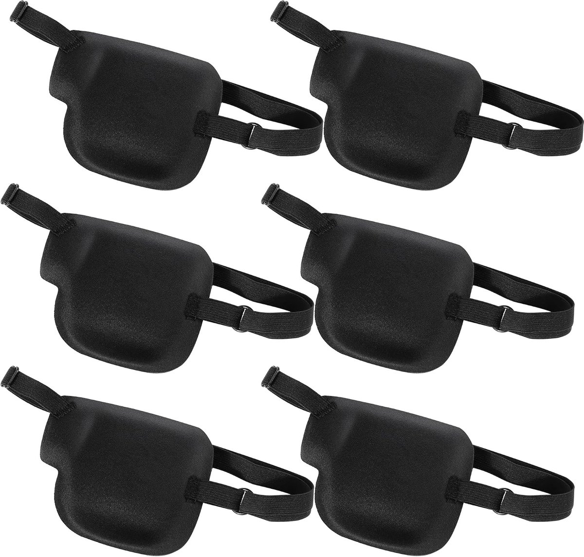 Oogflappen set van 6 - Medische blinders - Verstelbaar en comfortabel - Geschikt voor volwassenen en kinderen - ShopVlot