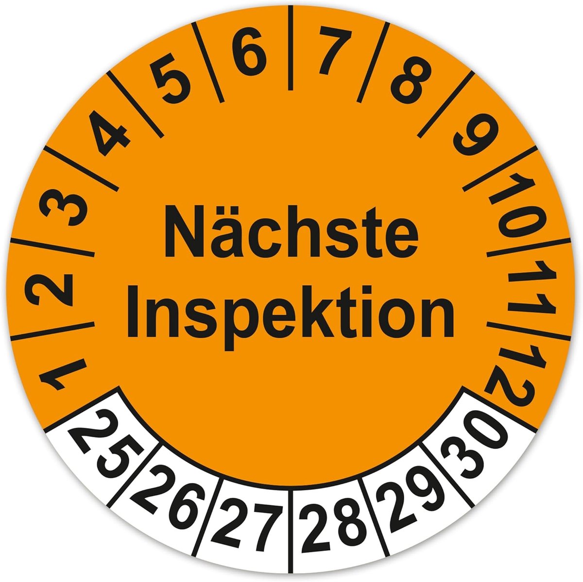 Teststickers volgende inspectie 2025-2030 - vinyl sticker - waterdicht - overzichtelijke inspectiemarkering - ShopVlot