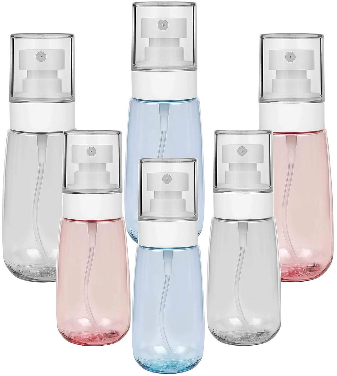 Solidchoice - Set van 6 Sprayflessen voor Refill en Reizen