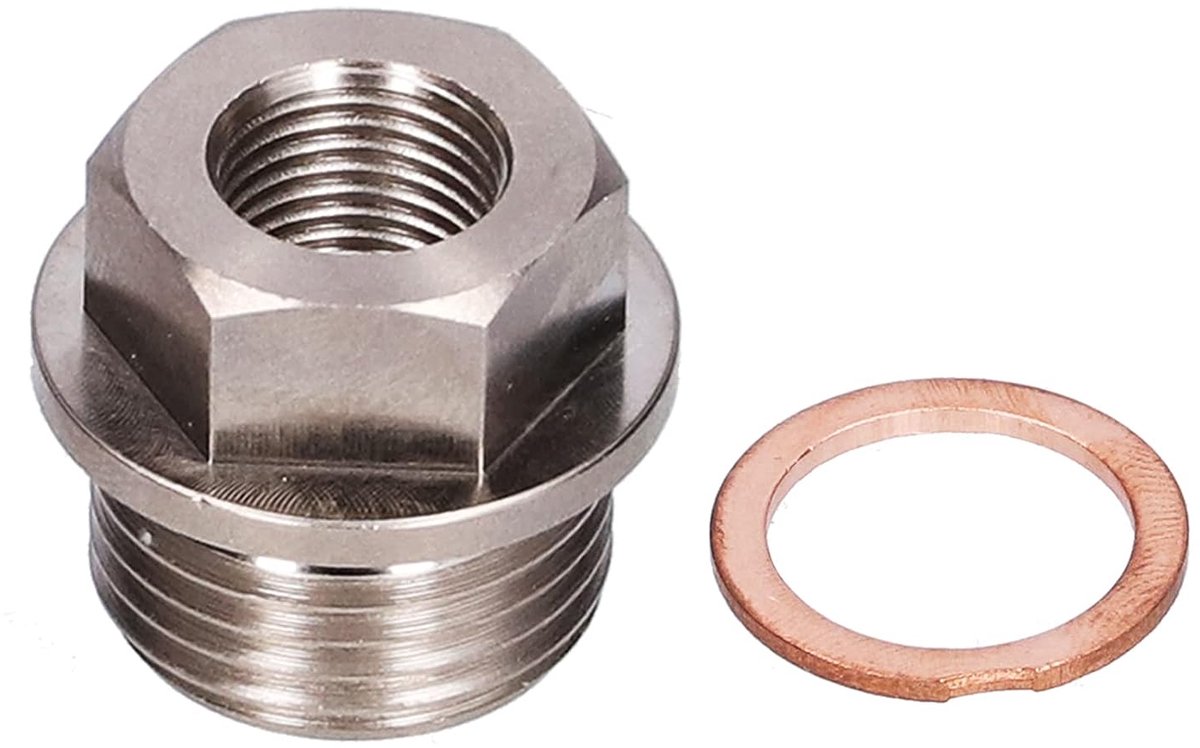Sensoradapter M18x1.5 naar 1/8NPT - Galvaniseerd staal - Hoge slijtvastheid - Betrouwbare aansluiting - ShopVlot