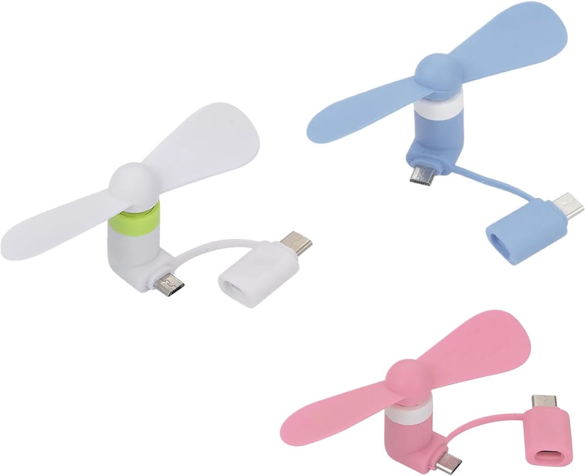 Mini Handventilator 2-in-1 - Draagbaar - Stil en krachtig - Ideaal voor onderweg - ShopVlot