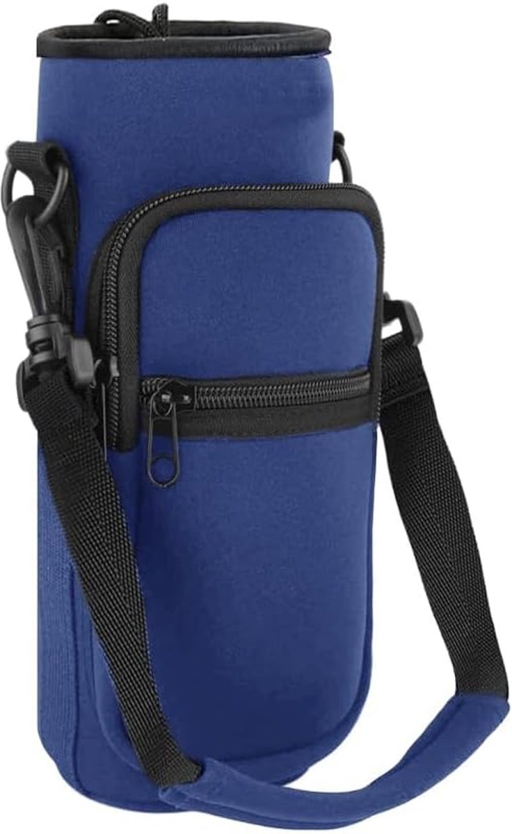 Drinkfles 32 oz - koeltas met schouderriem - voorvak met ritssluiting - ideaal voor sport - ShopVlot