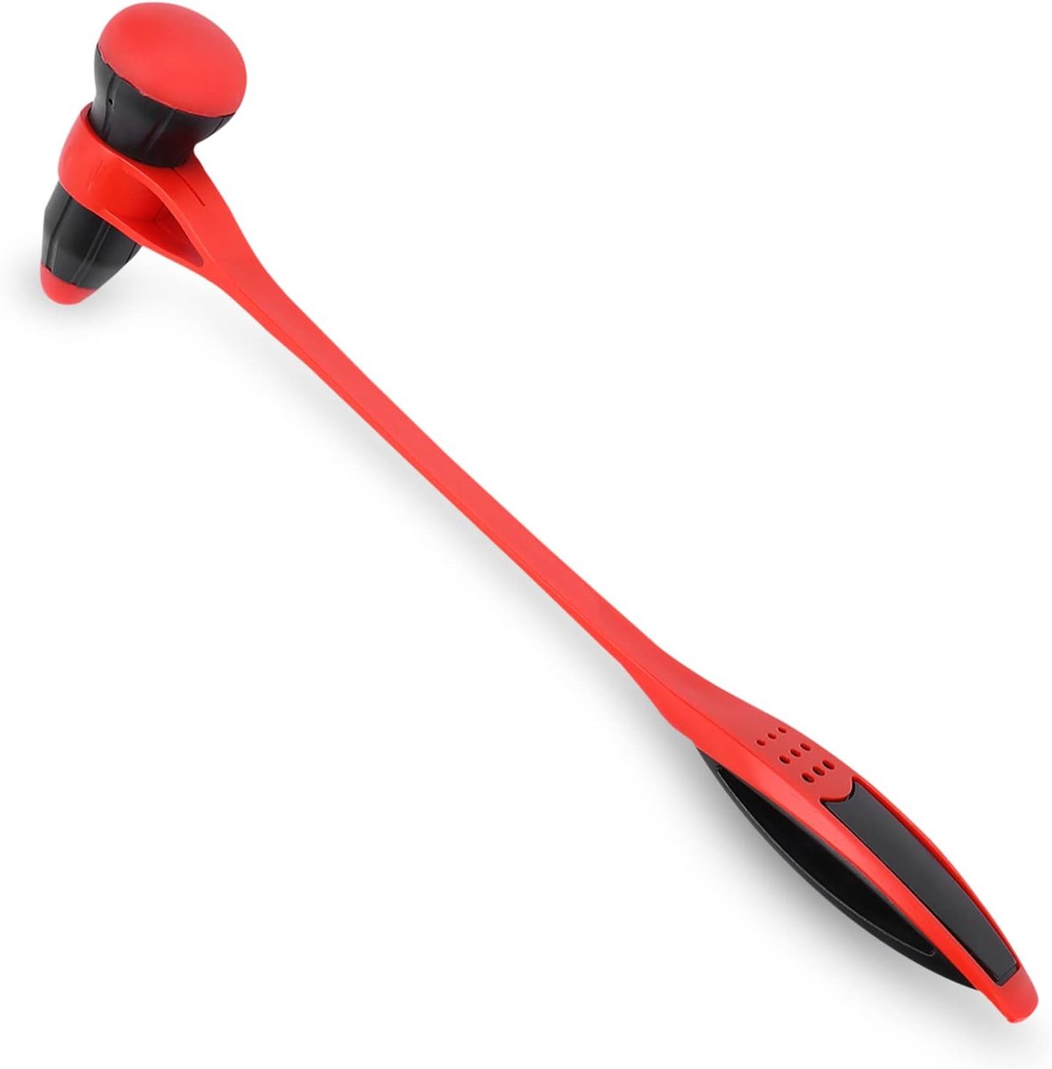 Body Massage Hammer - Multifunctionele Siliconen Massager - Rood + Zwart - Vermindert Lichaamsstress - ShopVlot