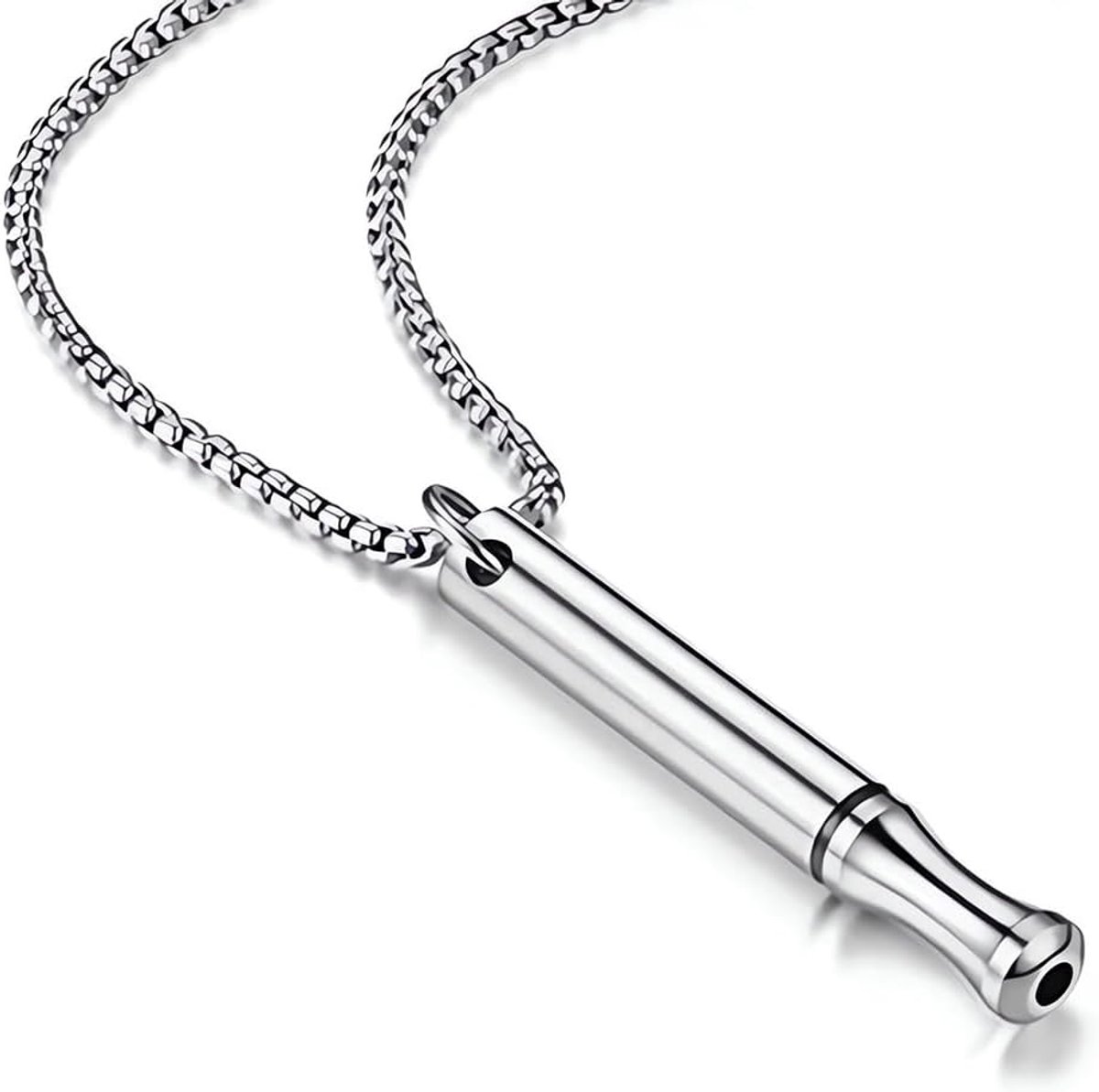 Meditatieketting stressverlichting - roestvrij staal - yoga-halsketting - bevorder ontspanning - ShopVlot