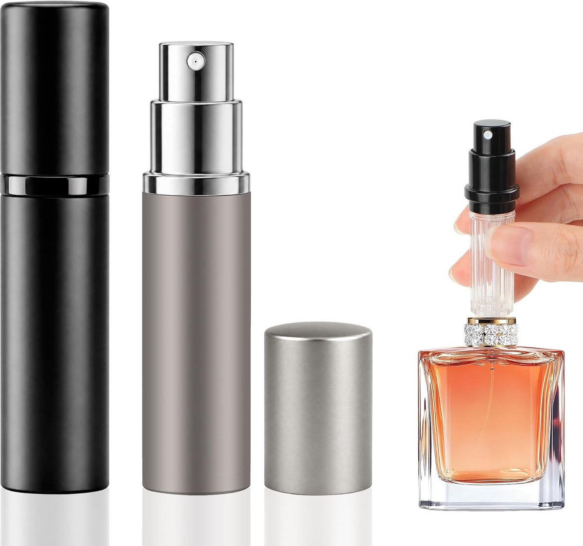 Parfumverstuiver 5 ml - Aluminium - Navulbaar - Perfect voor reizen - ShopVlot