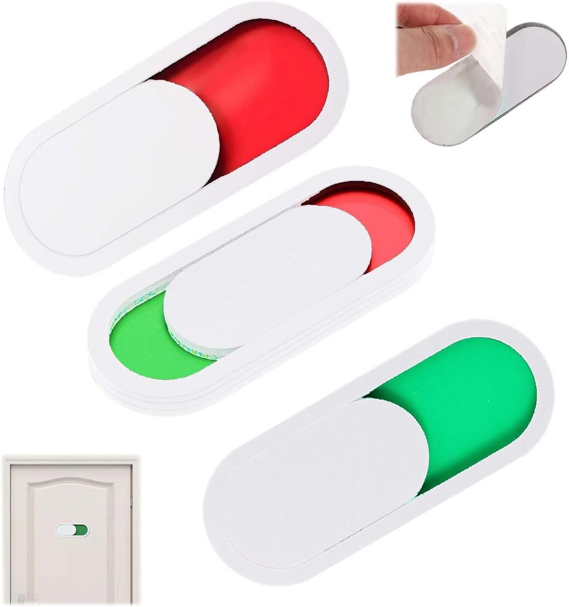 Sliding Signs WC 3 Pcs - 10x4cm - Matte Acryl - Professionele uitstraling voor toiletten - ShopVlot