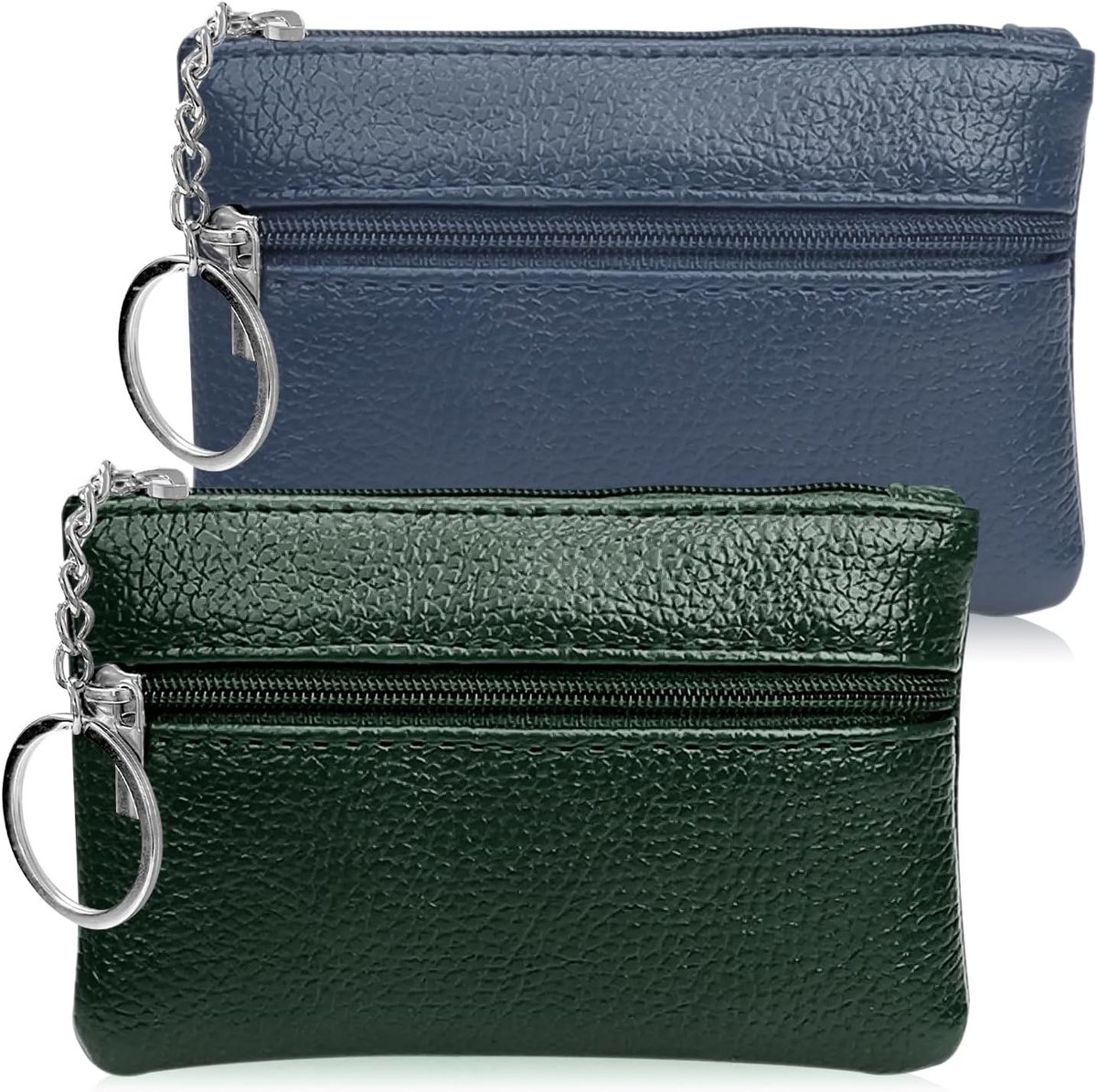 Mini Zipper Wallet 2-Pack - Oxford Stof - Unisex Pocket Geldbeugel - Handig voor onderweg - ShopVlot