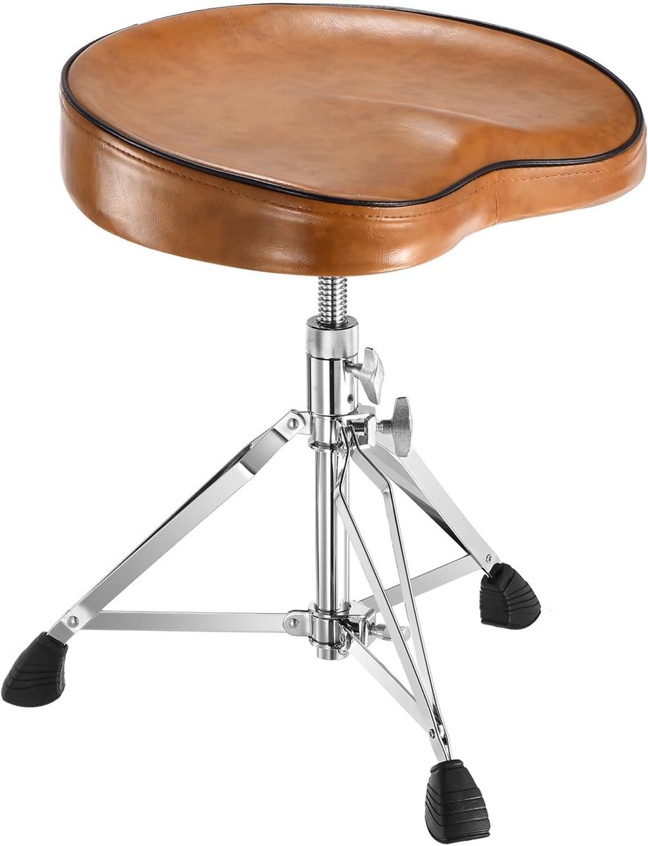 Drumstoel hoogteverstelbaar (45-55 cm) - Opvouwbaar met gevoerde antislip zitting - ShopVlot