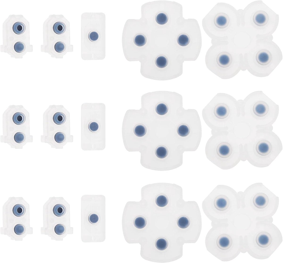 Conductieve knop pads vervanging PS4 controller - silicone zelfklevend - langdurig gebruik - eenvoudig te installeren - ShopVlot