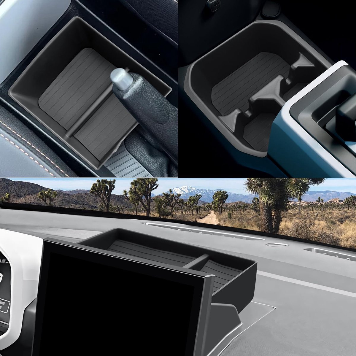 Center console organiser Dacia Spring EV 2025 - 3-in-1 opslag - praktische accessoires - ideaal voor onderweg - ShopVlot
