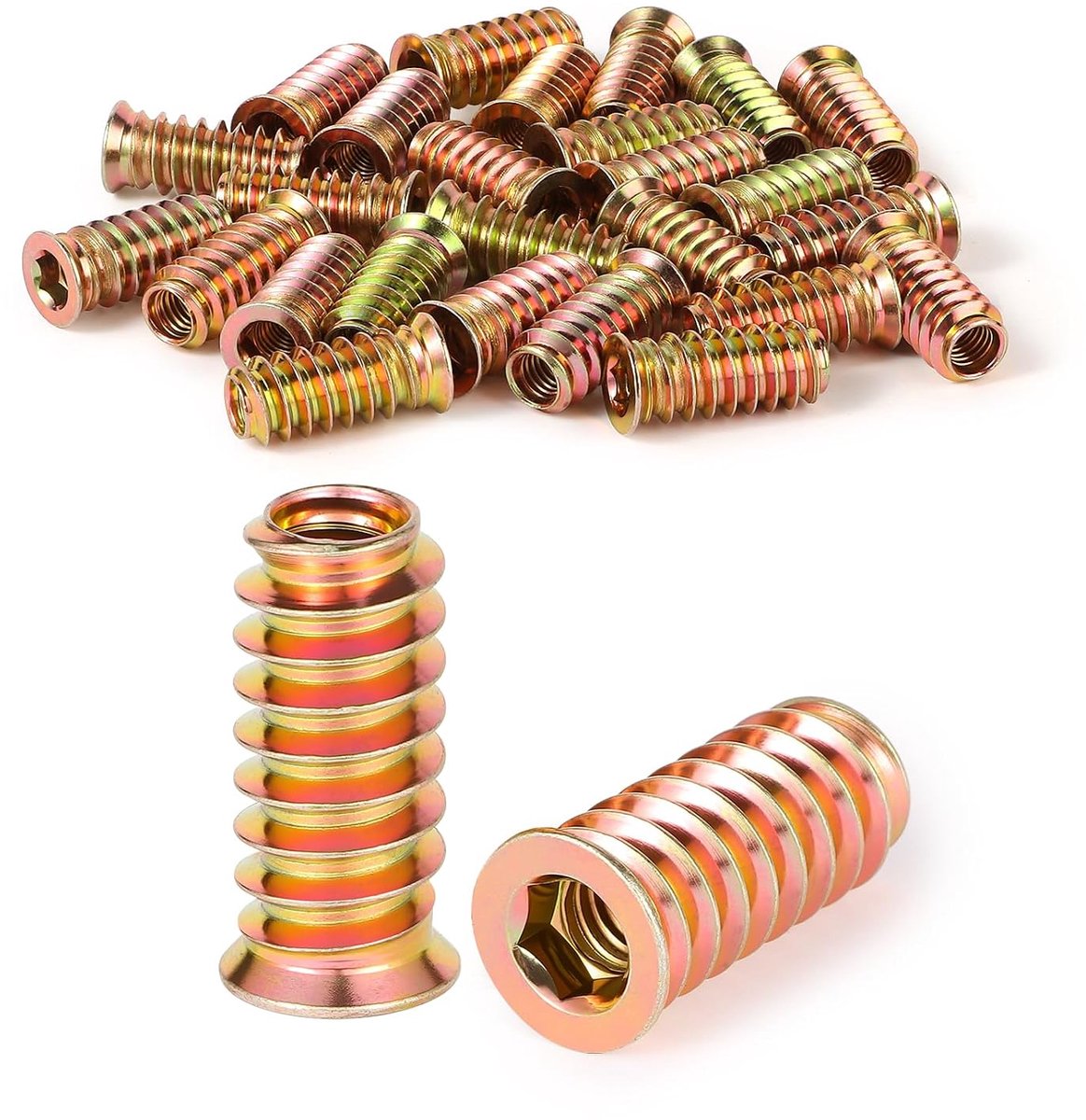 Schroefmoeren M4 x 10 mm - Carbon Staal - Sterke grip - Perfect voor meubelassemblage - ShopVlot