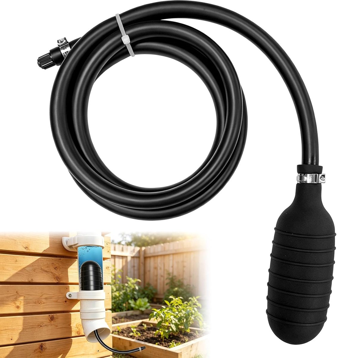 PVC opblaasbare buisstop 110 mm - snelle afdichting - voor tijdelijke waterblokkering - ideaal voor afvalwater - ShopVlot