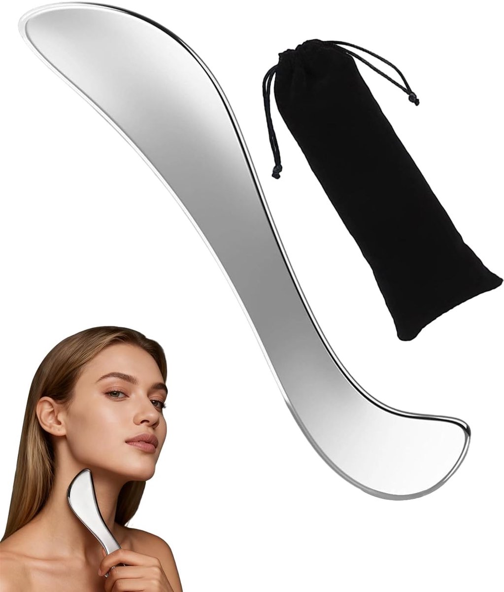 1 x Gua Sha GuaSha GuaSha Guasha Massage Tool Drainage Massage Scraper for Face, Eyes, Neck, Body, 1 Piece - ShopVlot