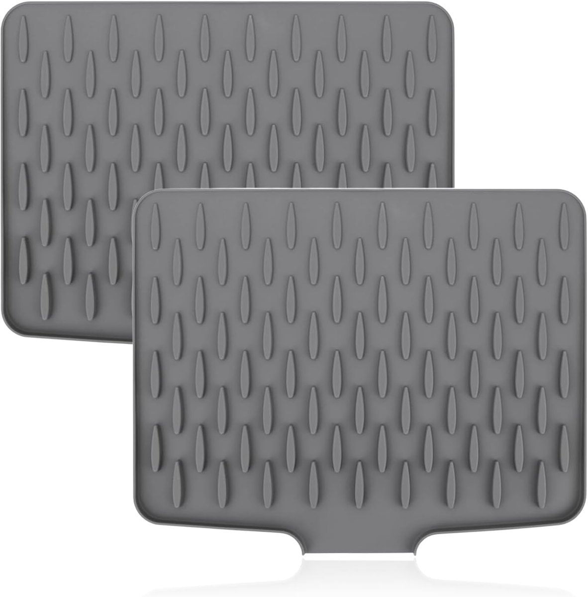 Dish Draining Mat, Tableware, Leakproof Draining Mat, Sink Non-Slip Drainage Mat Silicone Heat Resistant Worktop - ShopVlot