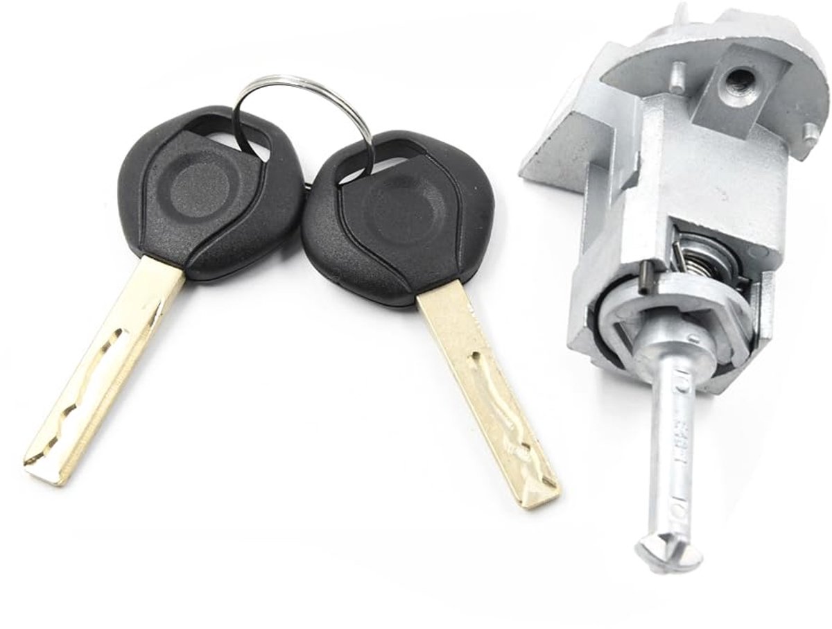 Front Left Cylinder Cylinder 51217019975 Driver Door Lock Cylinder with 2 Keys Compatible with BMW 3 Series X5 X3 E46 - ShopVlot