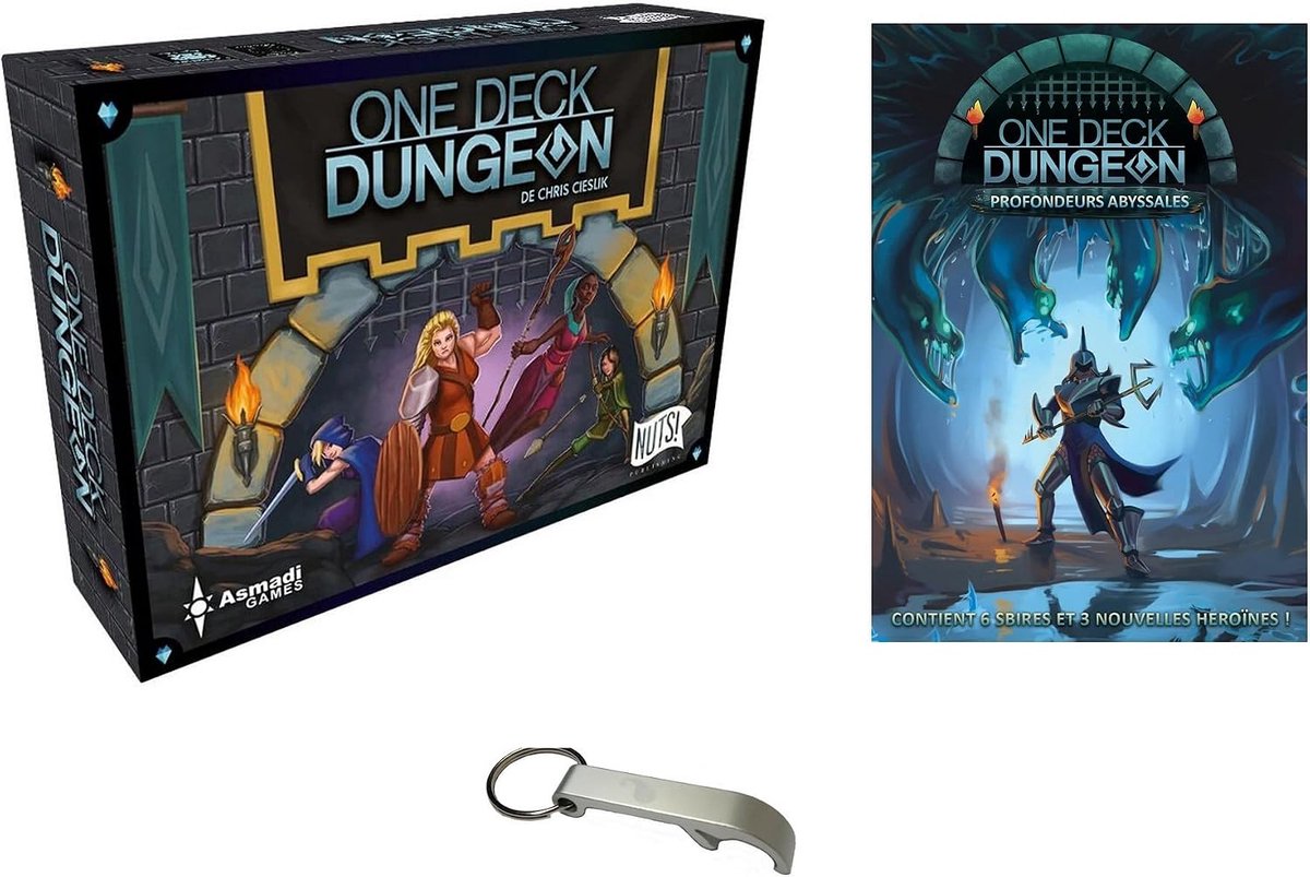 Blumie Shop One Deck Dungeon Set + Abyssal Depth Extension + 1 Bottle Opener - ShopVlot