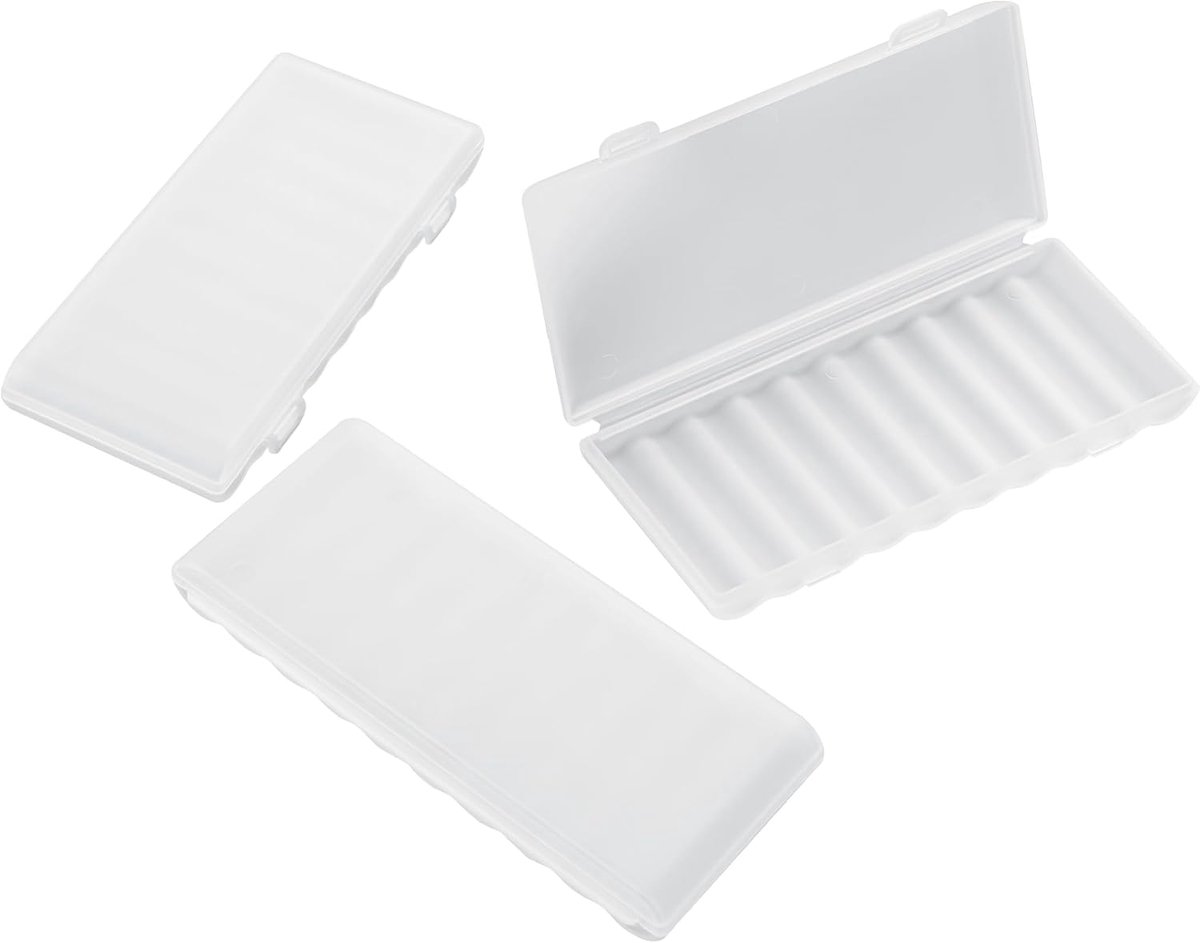 AAA Battery Storage Bag, Portable Transparent Plastic Battery Case for 10 AAA Batteries for Travel and Home Use (3 - ShopVlot