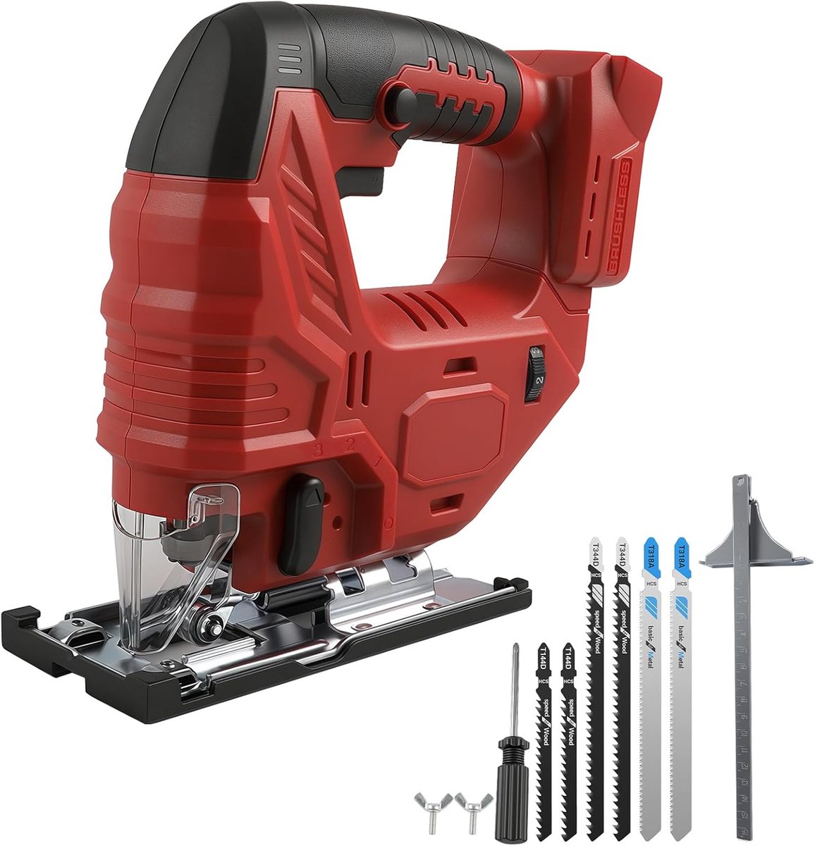 Brushless Electric Orbital Puzzle for Milwaukee, 800 W with LED Light, ± 45° Beveled Cutting Angle, 5 Variable Speeds - ShopVlot
