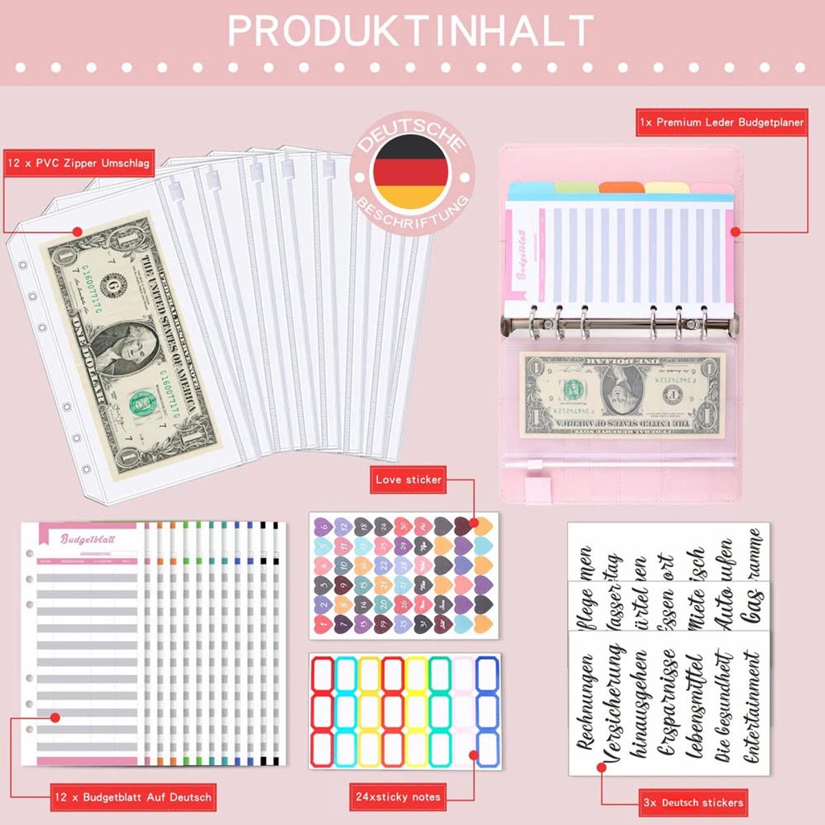 Inkt a6 ringbinders, budget, boek, kleurenfotodruk, notitieboek, PU-leer, handboek, losse bladen, map, handboek - ShopVlot