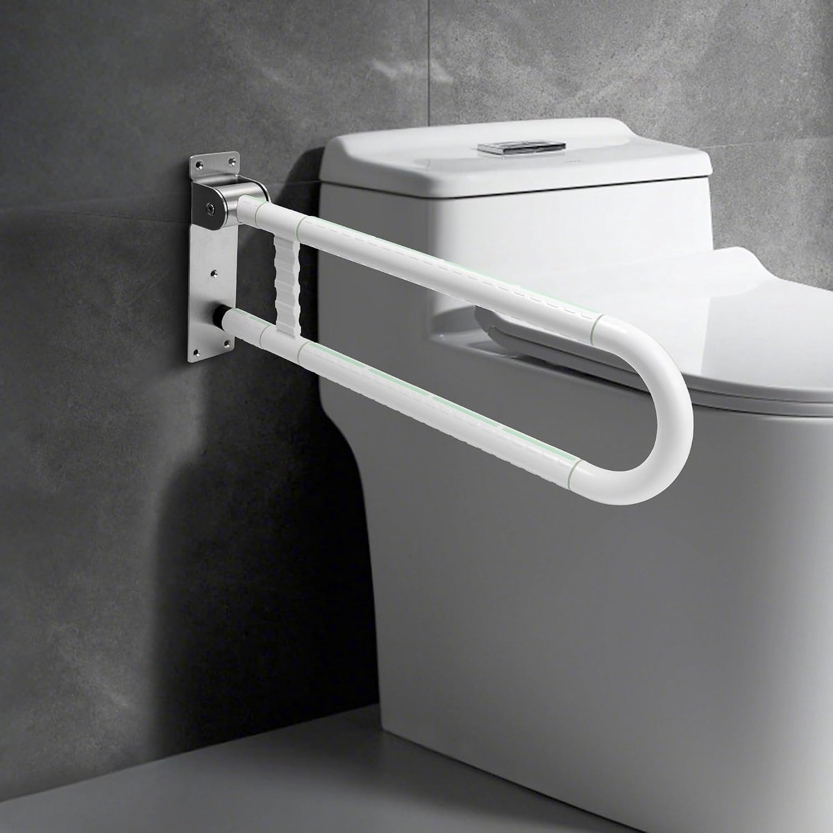 Wandsteun Toiletbeugel voor Senioren en Zwangere Vrouwen - 70 cm - RVS