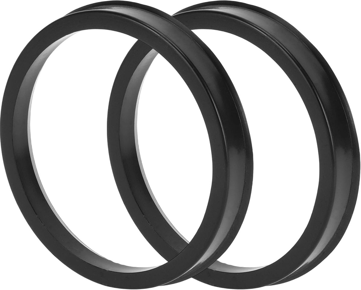 Auto Wiel Hub Centric Ringen Duurzame Wielen Middenas Schokabsorberende Hubrings Zwart 2 Stks OD 82.1mm tot ID 72.6mm - ShopVlot
