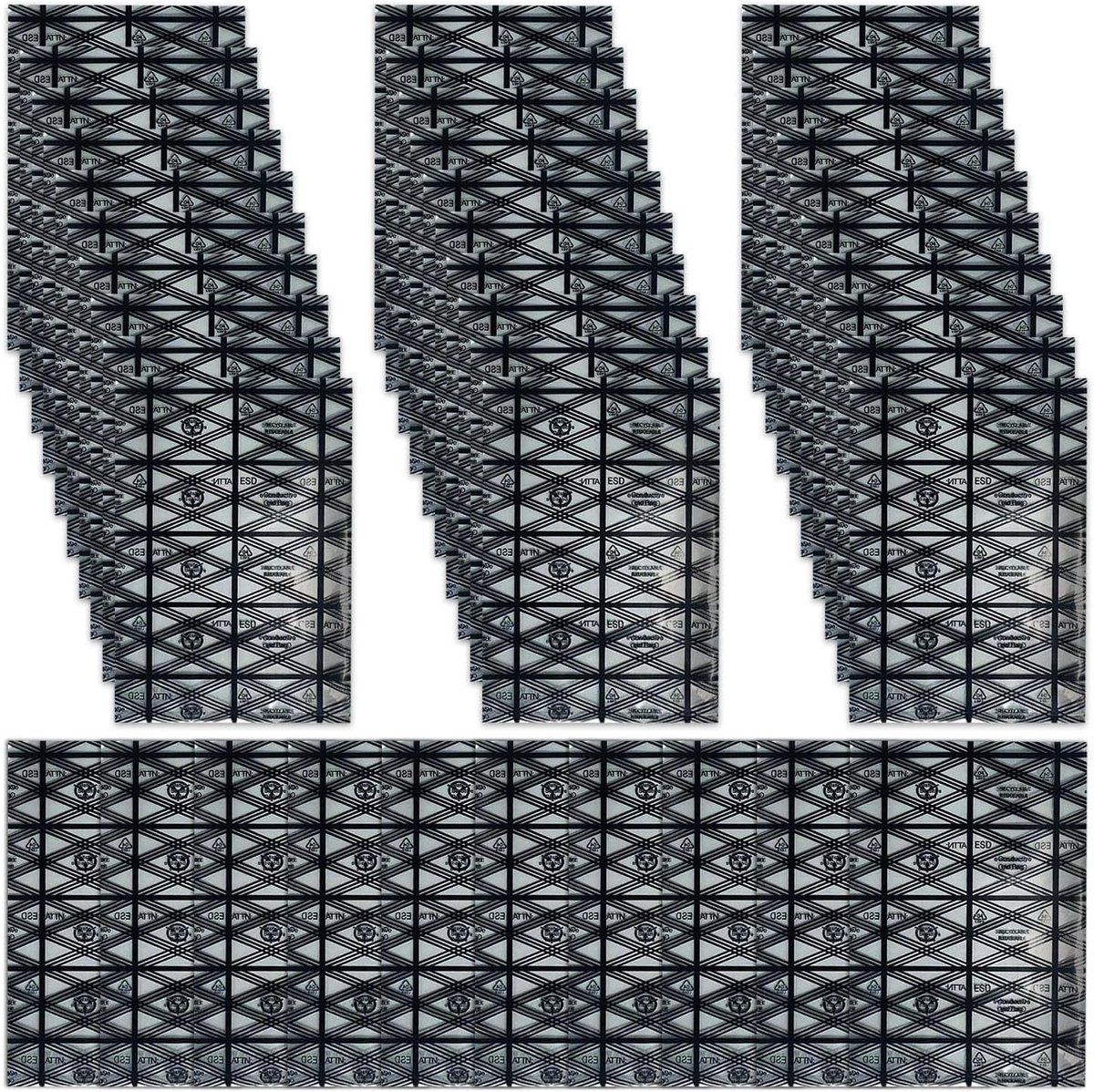 40 Antistatic Grid Bags, Storage Bag With Electronic Components, Transport Bags For Hard Drive Accessories, Reusable. - ShopVlot