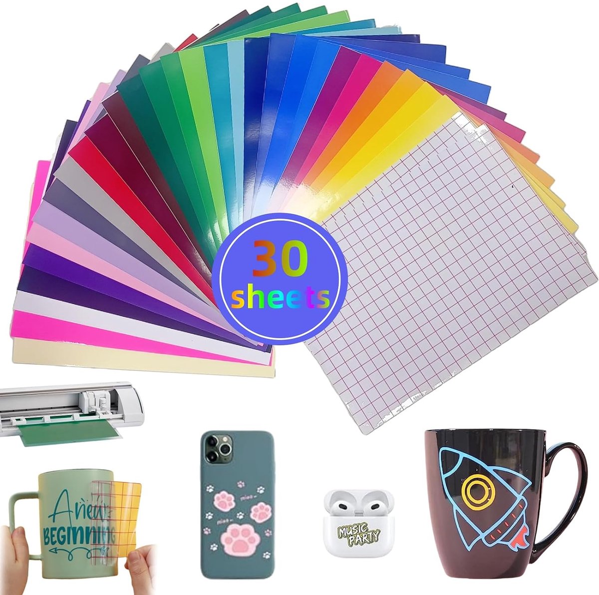 Snijmachine voor zelfklevende vinylfolie - compact en gebruiksvriendelijk - ideaal voor hobbyprojecten - ShopVlot