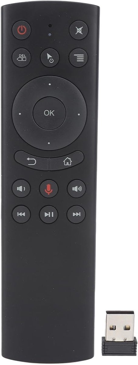 Draadloze Smart TV afstandsbediening met USB ontvanger voor TV, PC en projector - Universele vervangingsafstandsbediening met 2.4G technologie