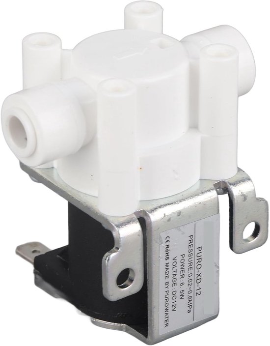 Elektrische Magneetklep 1/4 Inch Quick Connect Normaal Gesloten voor Waterzuiveraar met Zuiver Koperen Spoel en 12V Aansluiting — afbeelding 3