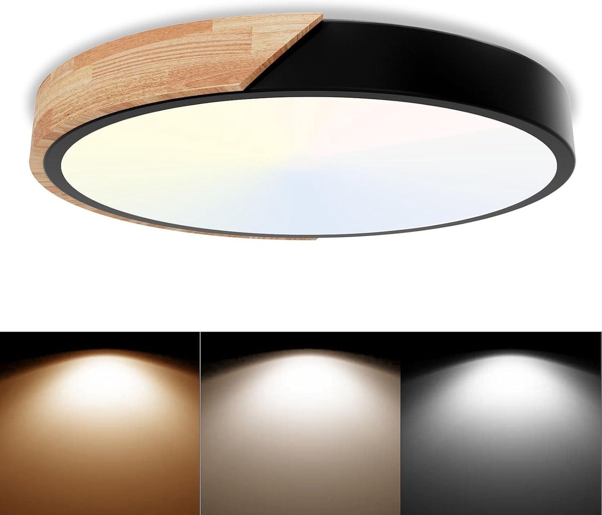 LED plafondlamp 30 W - rond - 6000 K/4000 K/3000 K - energiezuinig licht voor elke ruimte - ShopVlot