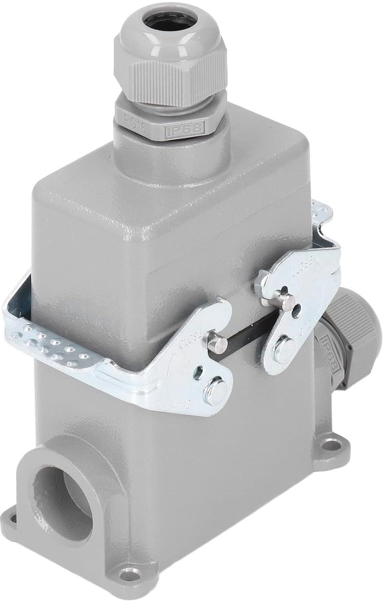 Rectangular-duty connector - die-cast aluminium - hittebestendig - voor industriële apparatuur - ShopVlot
