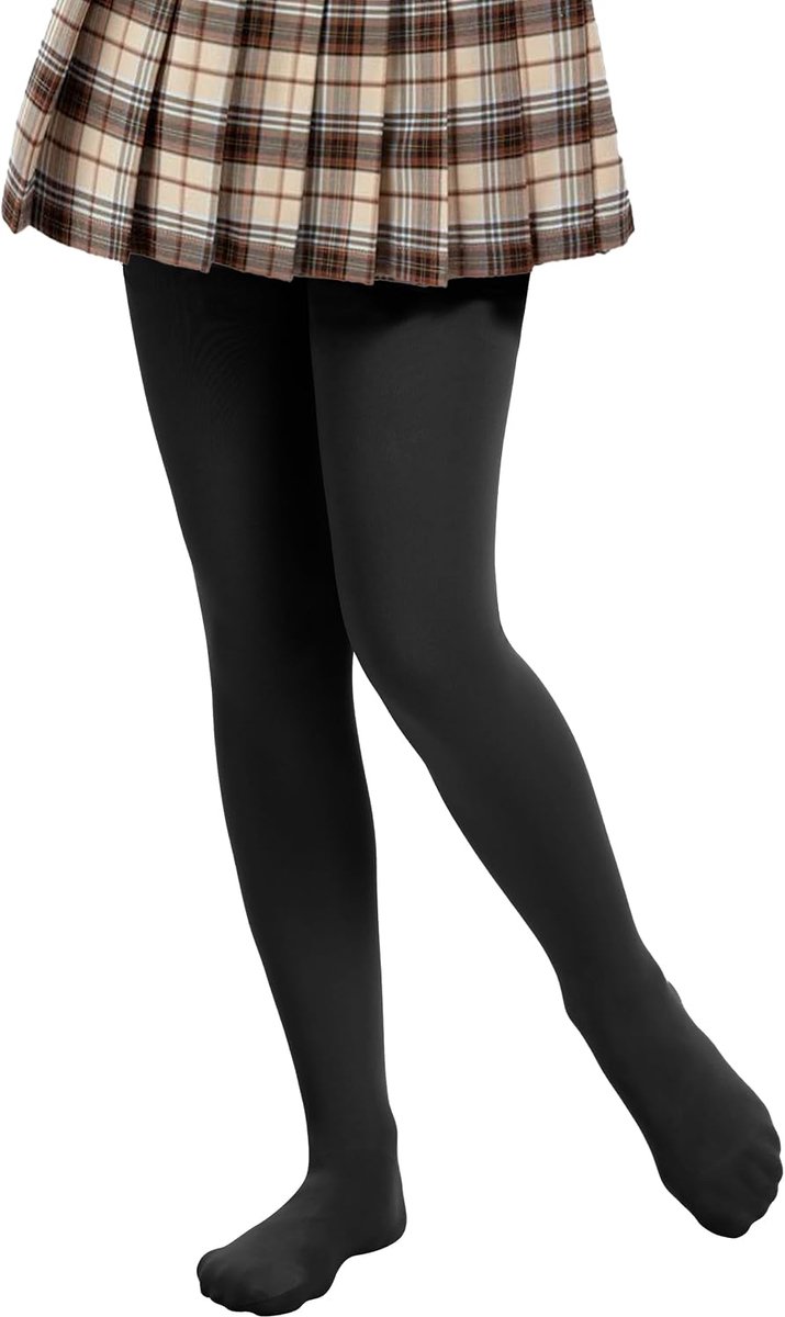 Thermoleggings meisjes M - zwart - gevoerd - ideaal voor ballet en winter - ShopVlot