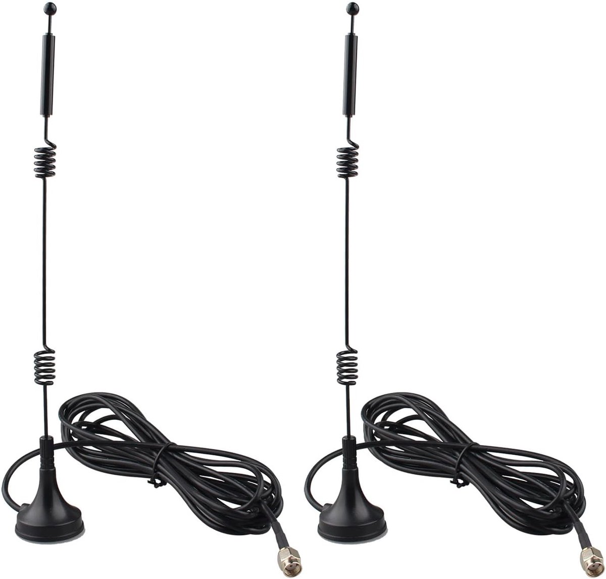 2Pcs Wifi Antenna Dual Band 2.4GHz 5GHz 5.8GHz 12dBi MIMO Omnidirectional Signal Booster Magnetic Base RP-SMA Adapter - ShopVlot