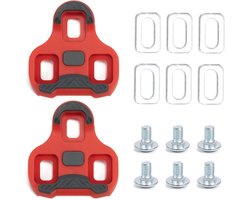 Zouwel Look Keo 3-Hole Bicycle Trolleys 4.5° Carbon Non-Slip Red - ShopVlot