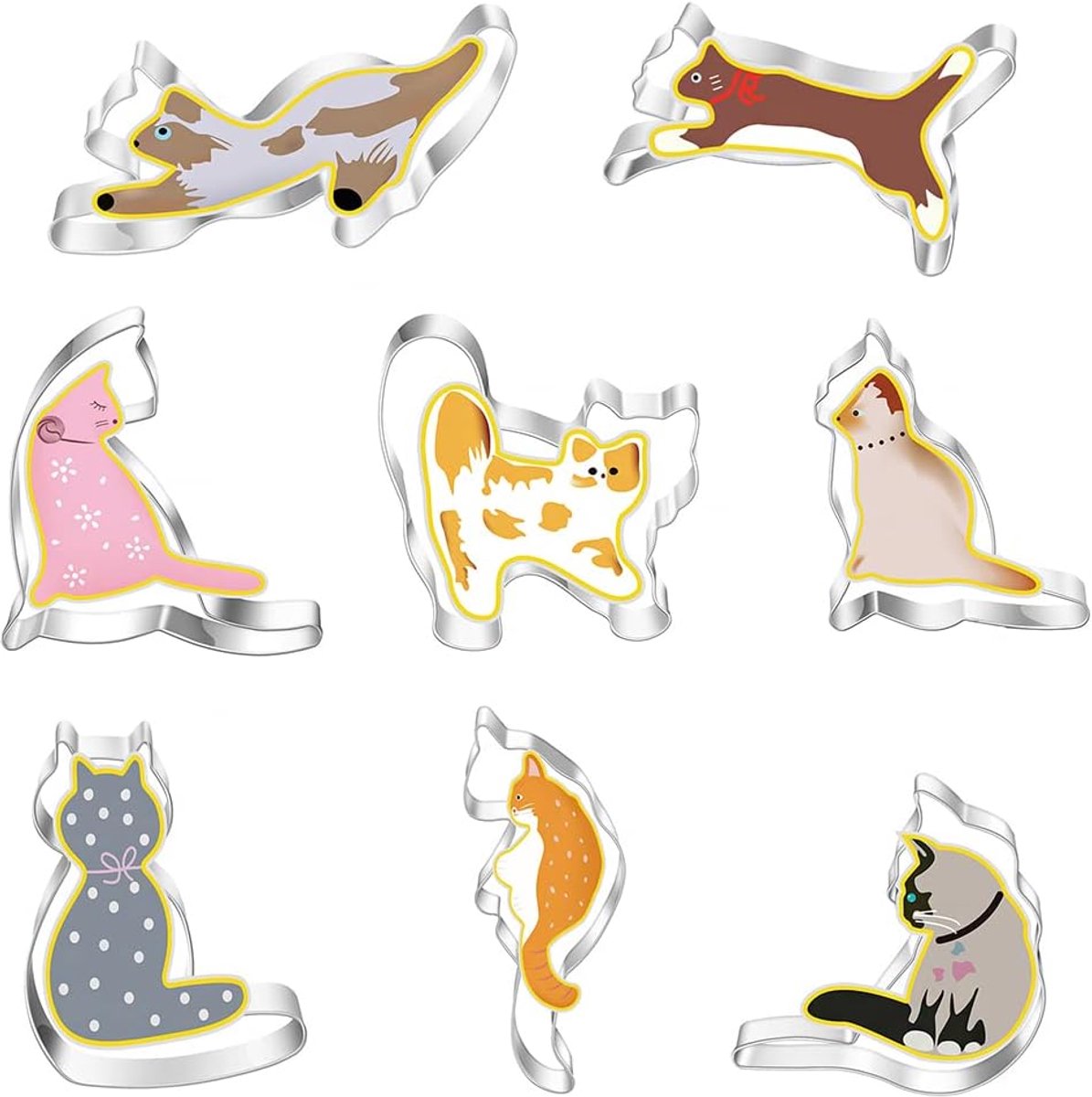 Cat Cookie Cutter Animals Cookie Cutters Kids Cookie Cutter Baking Mold Cat Cookie Cutter Set Fondant Cookie Cutter - ShopVlot