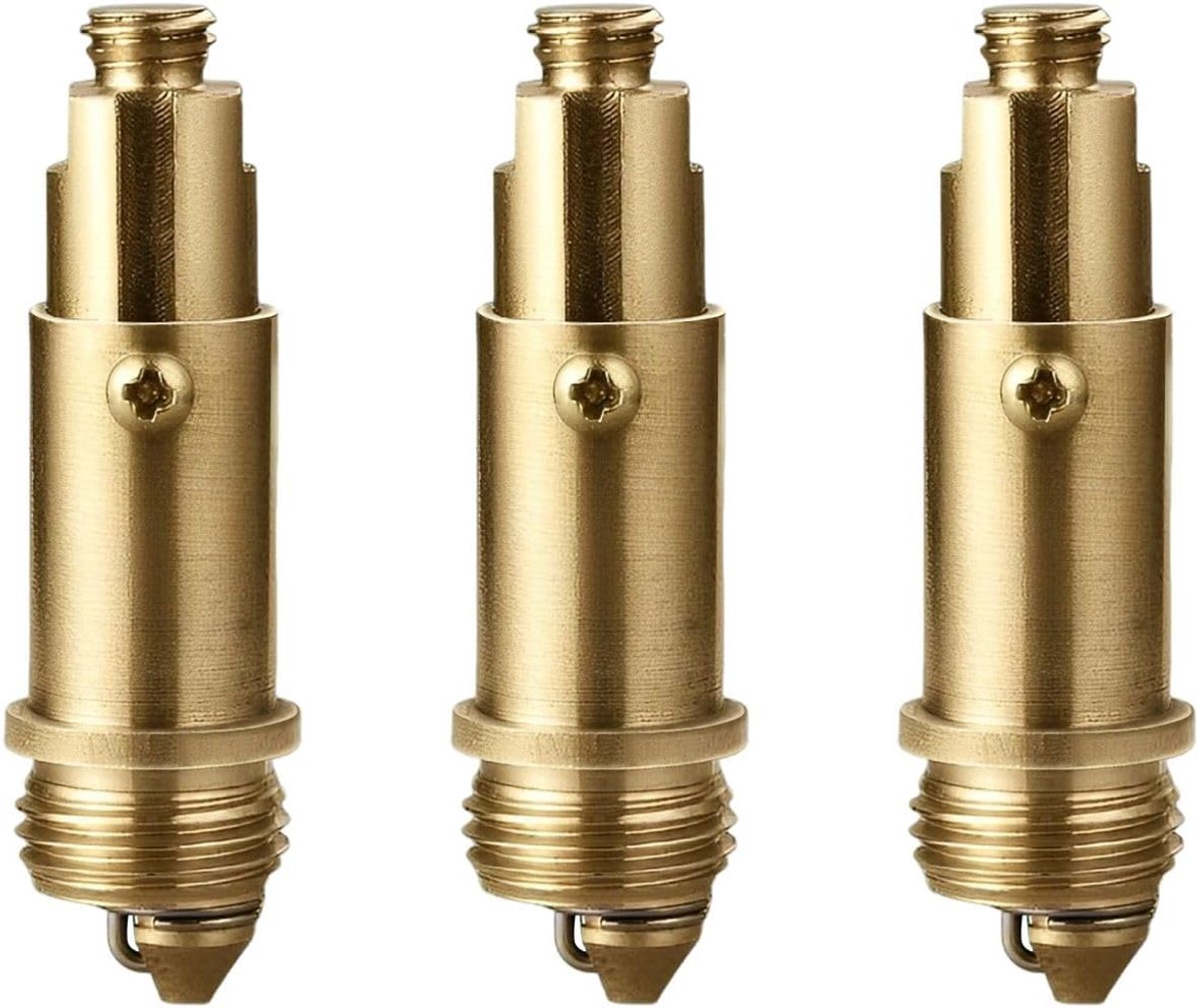 SnelShoppen - Duurzame Anti-Roest Pop Up Afvoerplug - 3 Stuks - Klik Klik Mechanisme - Hoogwaardige Messing - Voor Badkamer en Keuken