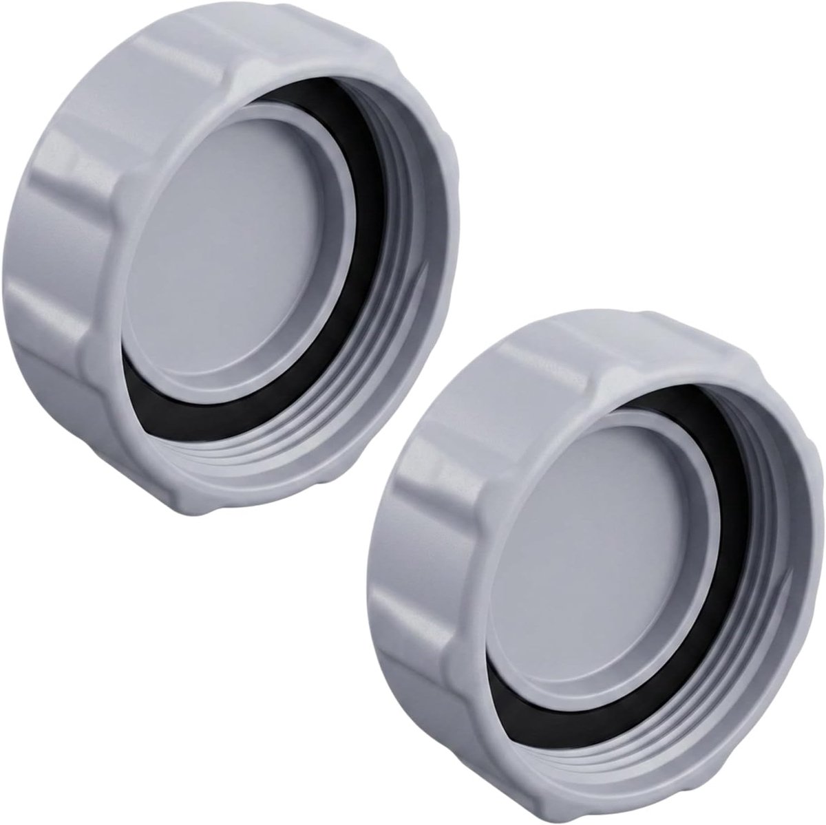 Afvoerventieldop P6H1158 - 2 stuks zwembadaccessoires - 2 afvoerventieldoppen voor zwembaden – incl. afdichting - ShopVlot