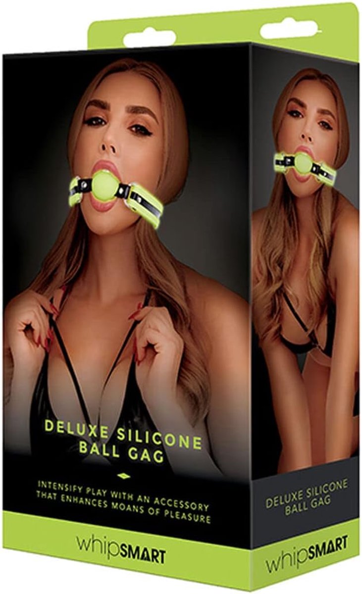 Glow in the Dark Silicone Ball Gag Black Whipsmart - Glow in the Dark Silicone Ball Gag Black - ShopVlot
