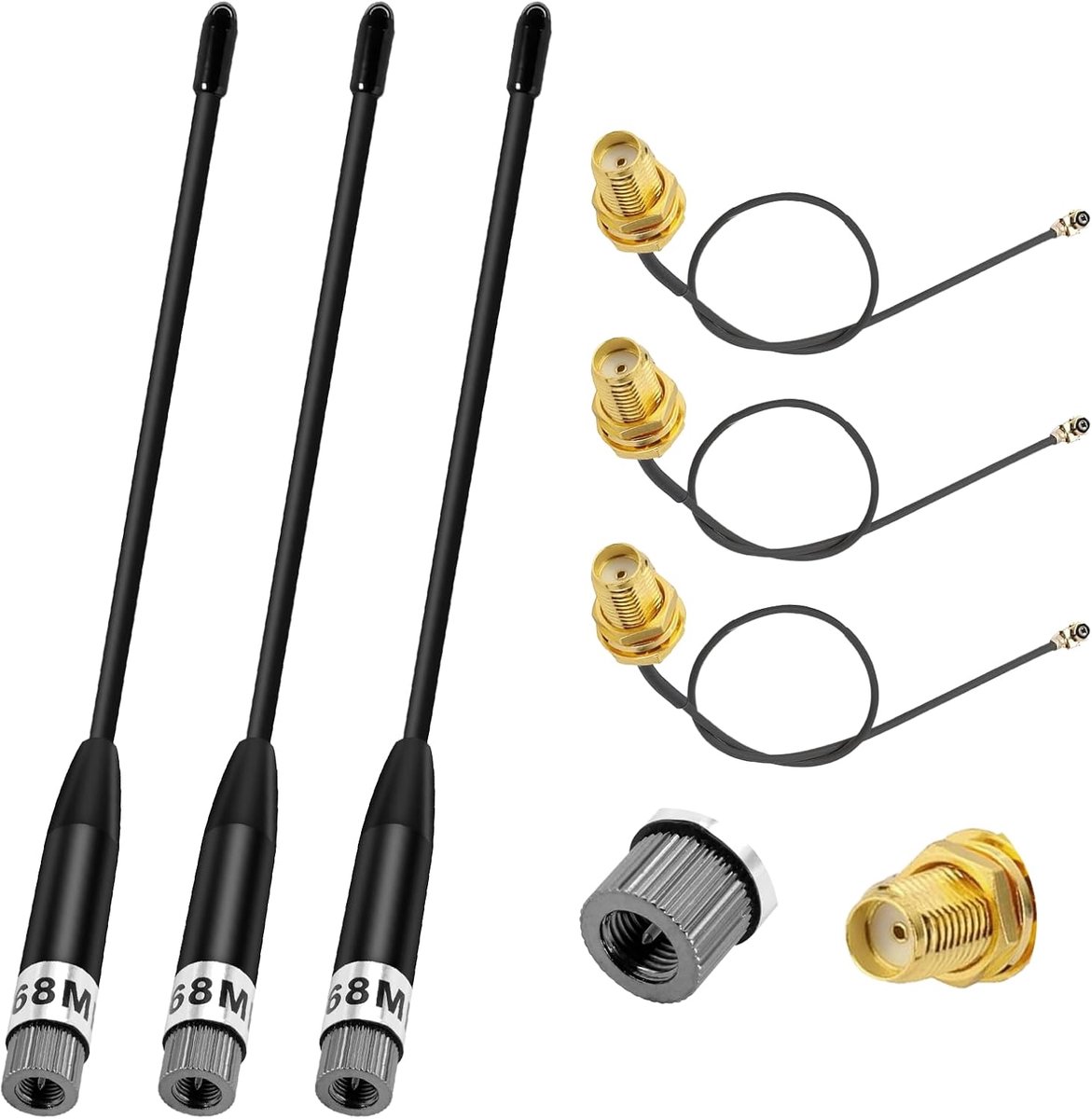 868MHz LoRa Antenna 10dBi for Meshtastic LoRa Long Range Soft Whip Antenna, SMA Male 195mm+ (U.FL IPX) to SMA Female - ShopVlot
