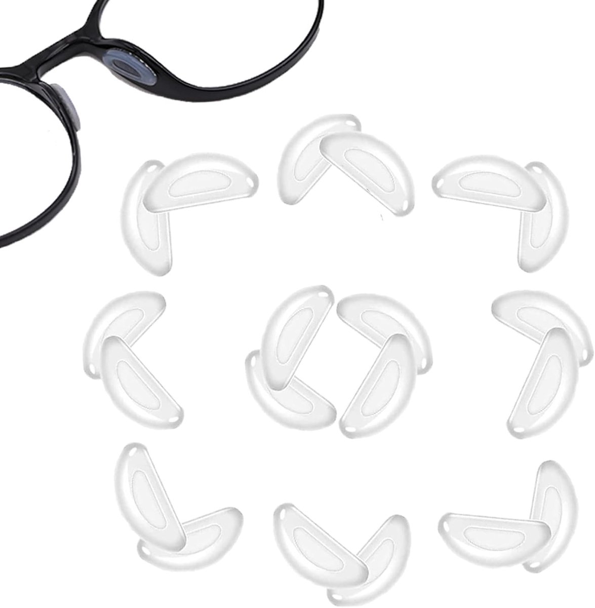 10 pairs nose pad for glasses (clear) - ShopVlot