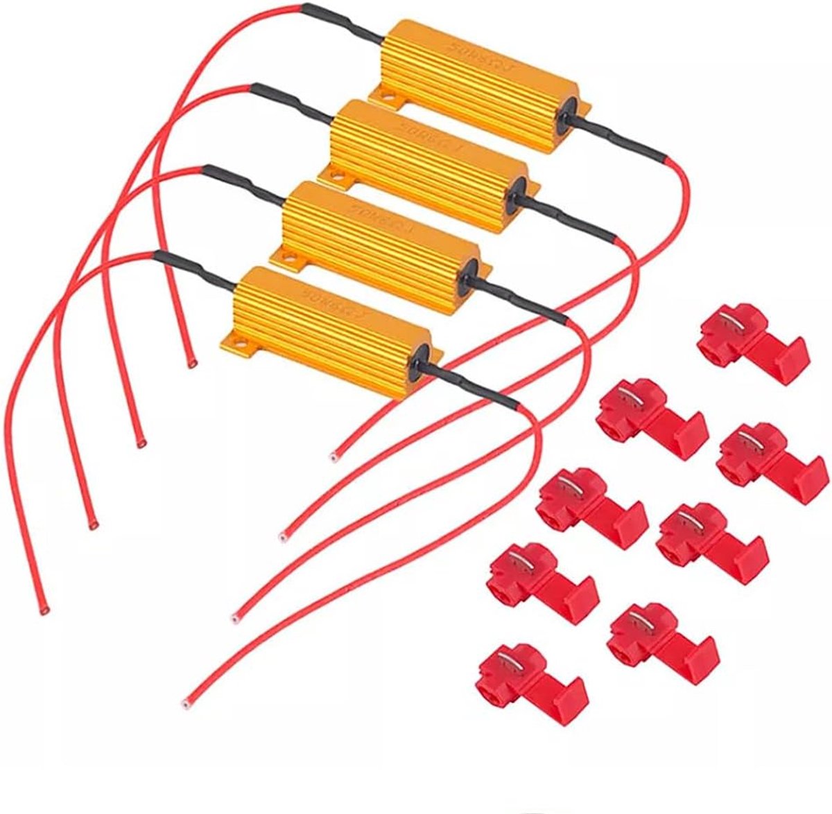 Guuzi LED lamp charging resistors 50W 6 ohms - Super Fast Flashing Correction and Flashing Error Code (Warning - ShopVlot